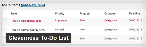 plugin to do lists Cleverness